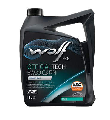 Моторное масло Wolf OfficialTech 5W-30 C3 RN, 5л  (WOLF: 656375)